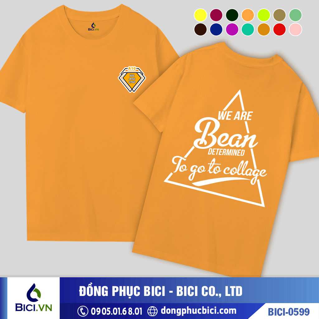 BICI-0599 - Áo Lớp We Are Bean Cực Ấn Tượng