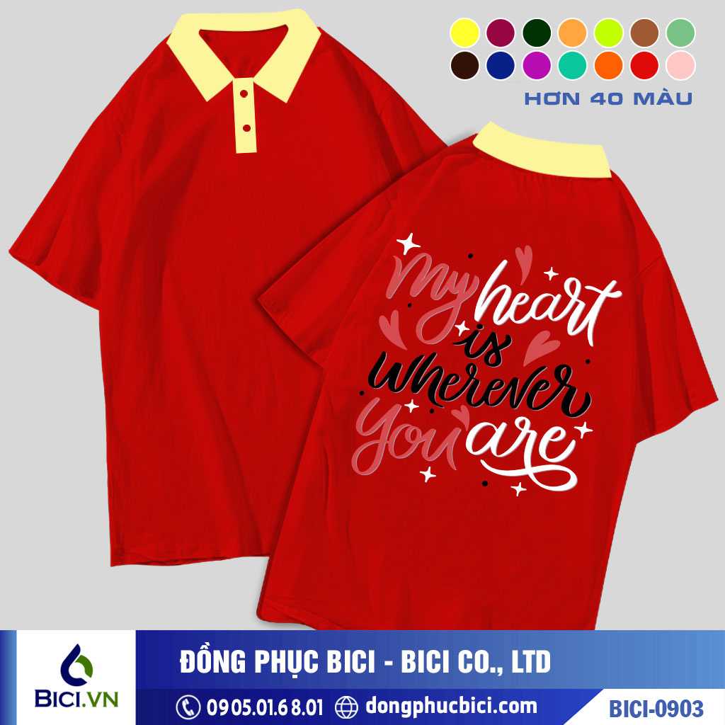 BICI-0903 - Áo Lớp My Heart Wherever You Are Cực Hot