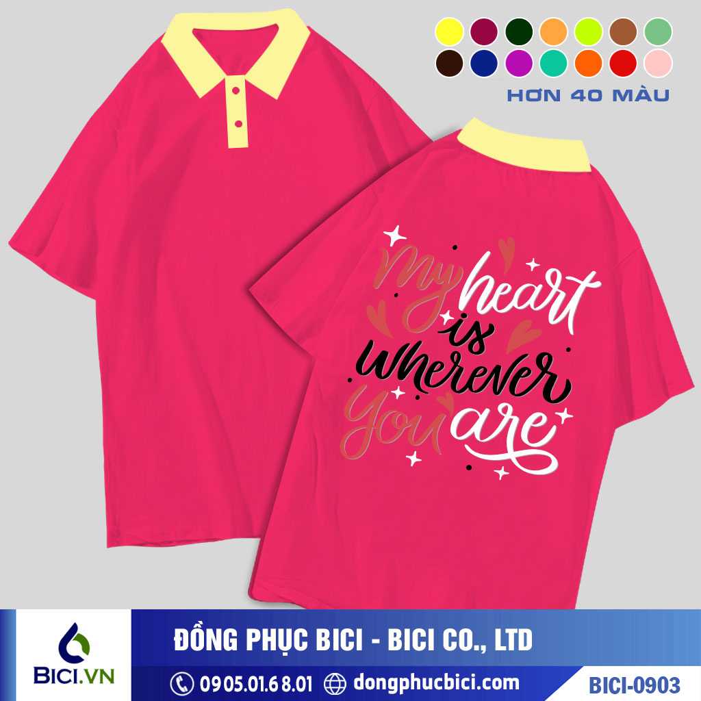 BICI-0903 - Áo Lớp My Heart Wherever You Are Cực Hot