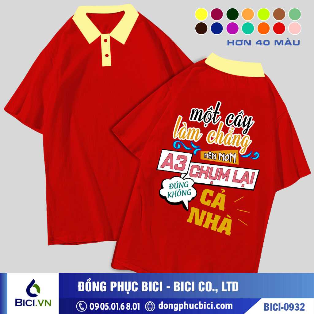 BICI-0932 - Áo Lớp Ba Cây Chụm Lại Cực Ngầu