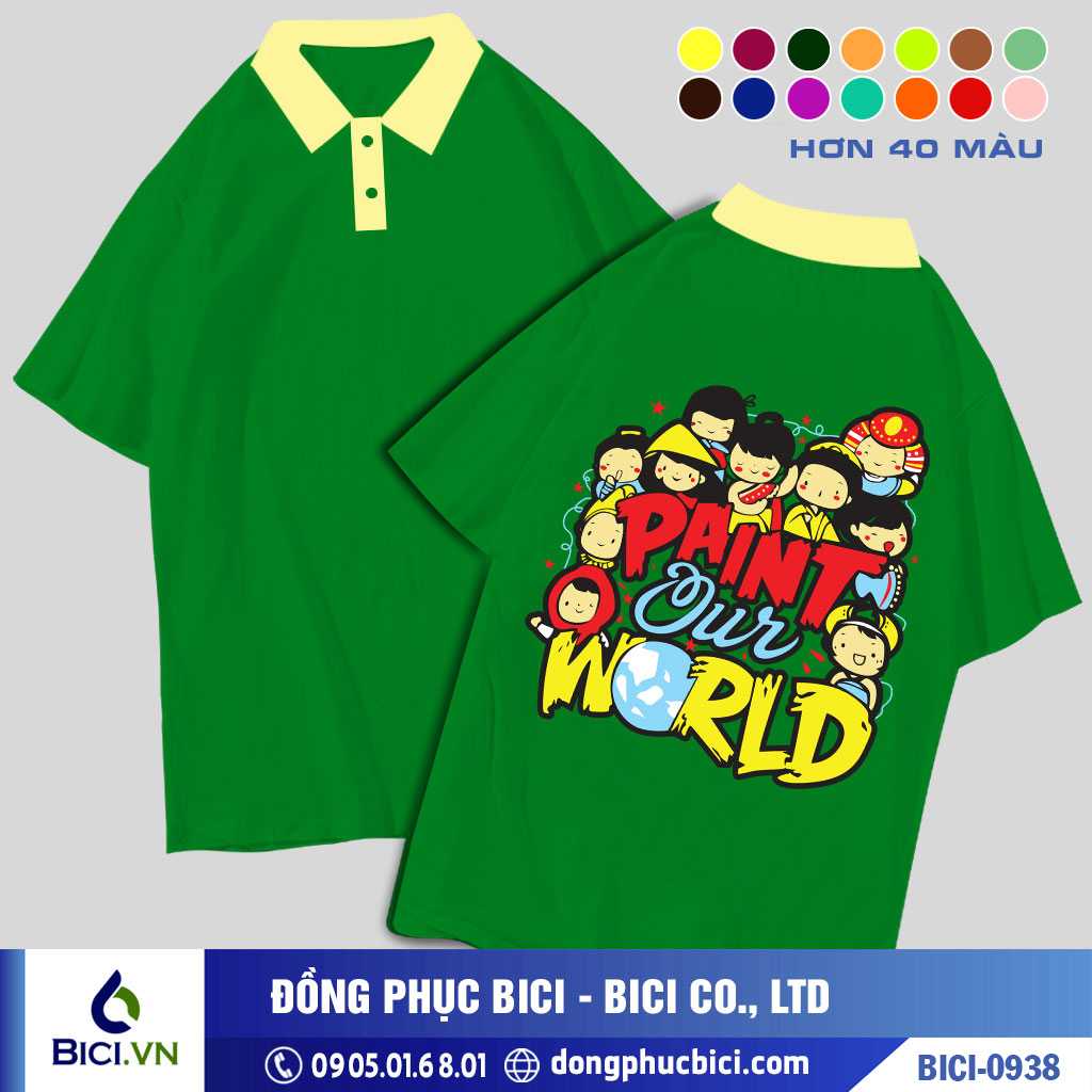 BICI-0938 - Áo Lớp Paint Our World Cực Năng Động