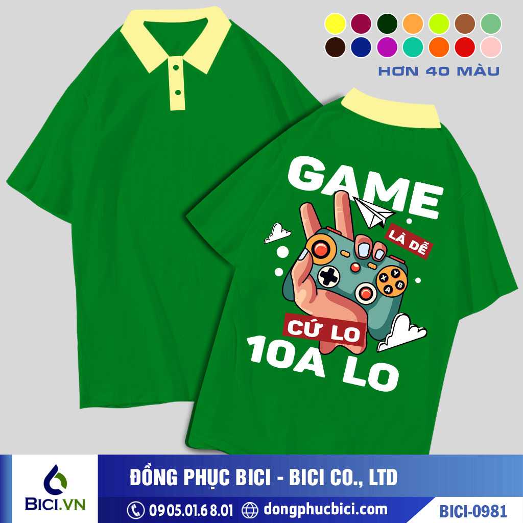 BICI-0981 - Áo Lớp Game Là Dễ Cực Ngầu