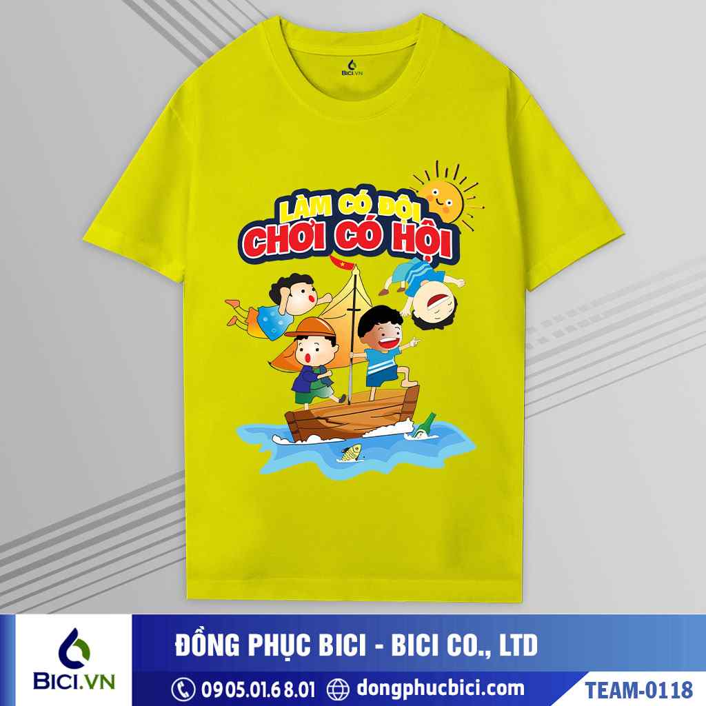 TEAM-0118 - Áo nhóm Chơi có hội bao ngầu, bao chất