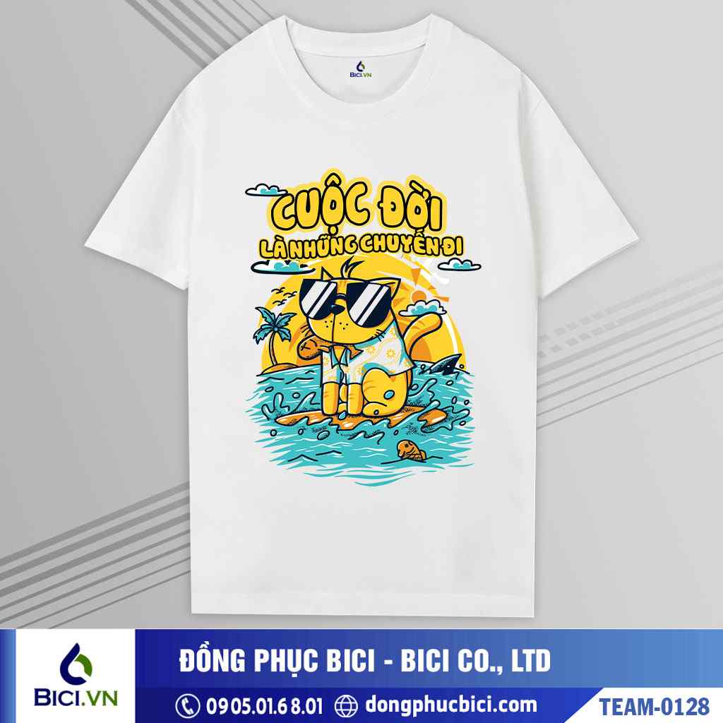 TEAM-0128 - Áo nhóm Cuộc đời là những chuyến đi cực hot