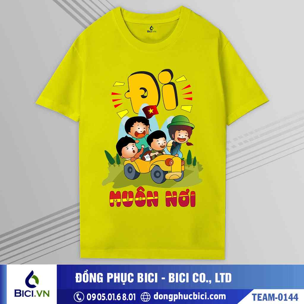 TEAM-0144 - Áo nhóm Đi muôn nơi cực hot