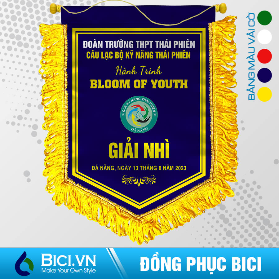 Cờ lưu niệm câu lạc bộ màu Xanh Bích